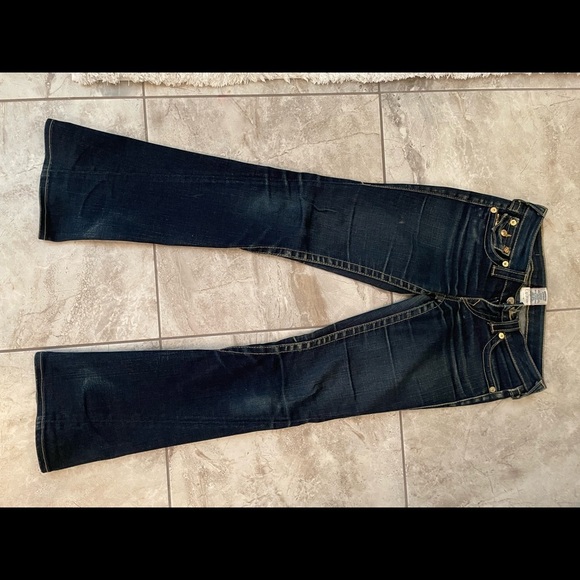 True religion jeans gold sequin pockets. - Picture 4 of 5